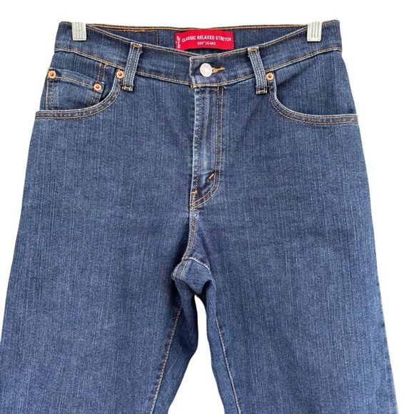 Levi’s 550 Jeans Classic Relaxed Stretch Tapered Straight Leg High Rise Size 4 M - Picture 3 of 9